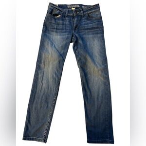 Harley-Davidson Blue Boyfriend Jeans with Distressed Look